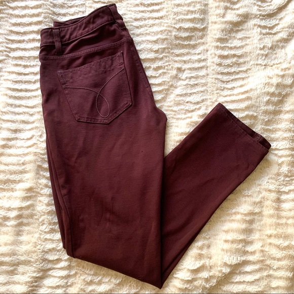 Maroon Calvin Klein Skinny Jeggings - Picture 5 of 7